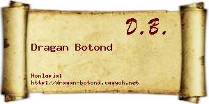 Dragan Botond névjegykártya