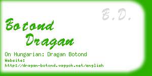 botond dragan business card